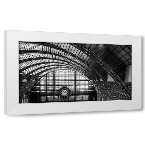 Lescargot Du Temps White Modern Wood Framed Art Print by Pelissier, Marc