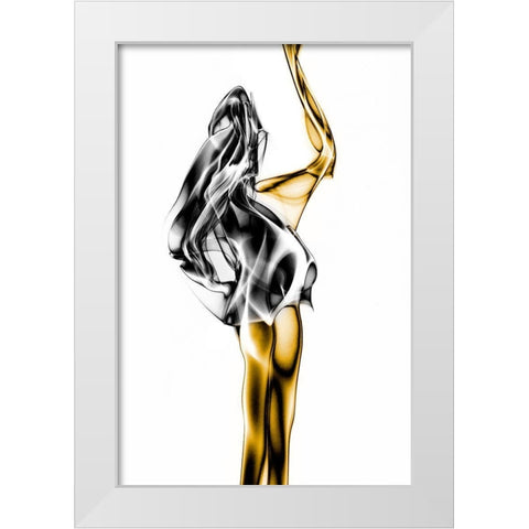 Naked White Modern Wood Framed Art Print by Marini, Roberto