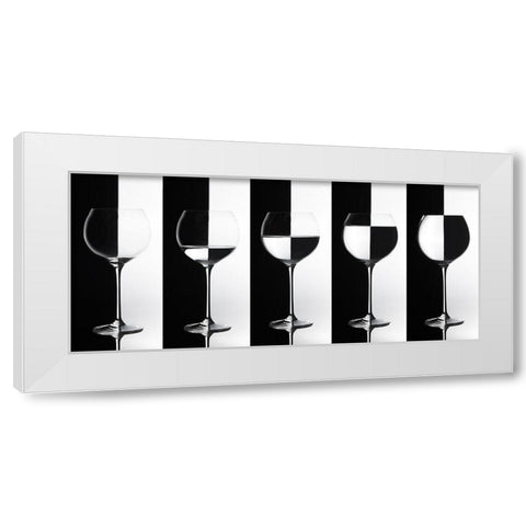Black A White White Modern Wood Framed Art Print by Reindl, Doris
