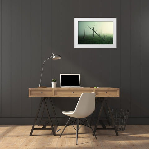 Beautiful Rot White Modern Wood Framed Art Print by Sugimoto, Koji