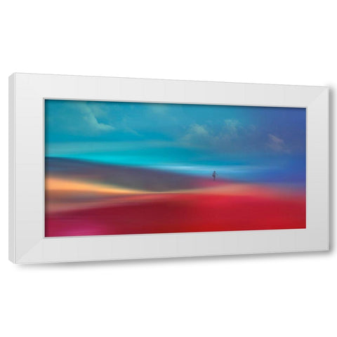 The Girl White Modern Wood Framed Art Print by Westum, Heidi