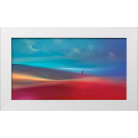 The Girl White Modern Wood Framed Art Print by Westum, Heidi