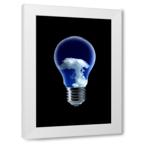 The 4 Elements Iii White Modern Wood Framed Art Print by Eisele, Stefan