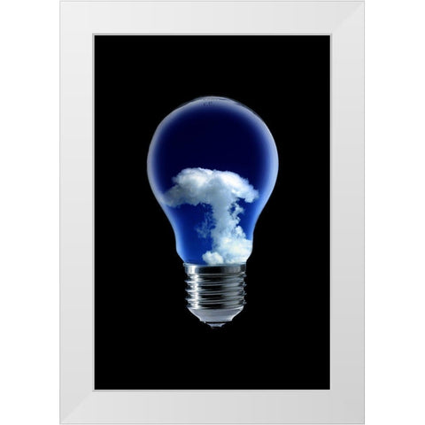 The 4 Elements Iii White Modern Wood Framed Art Print by Eisele, Stefan