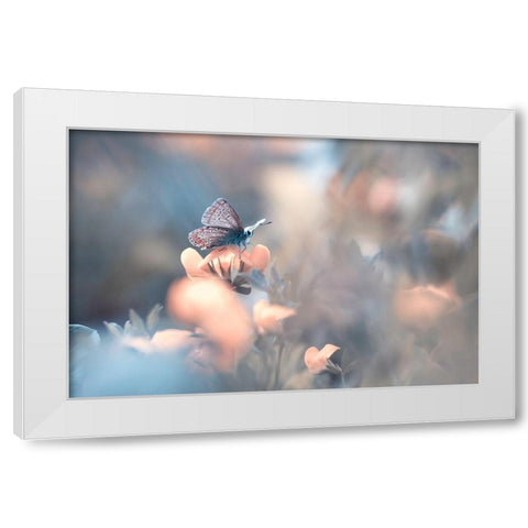 Parmi Les Dakinis White Modern Wood Framed Art Print by Bravin, Fabien