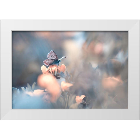 Parmi Les Dakinis White Modern Wood Framed Art Print by Bravin, Fabien