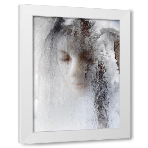 Ice Queen White Modern Wood Framed Art Print by Hummel, Jeffrey