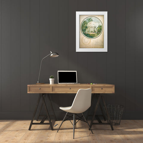 Aviary in a Wintergarden White Modern Wood Framed Art Print by Chancel, Adrien