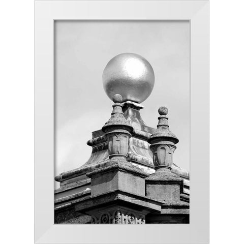 Architectural Detail, Blenheim Palace White Modern Wood Framed Art Print by Blue, Cyril