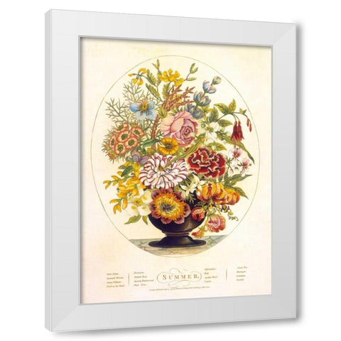 Summer White Modern Wood Framed Art Print by OBrien, Charles