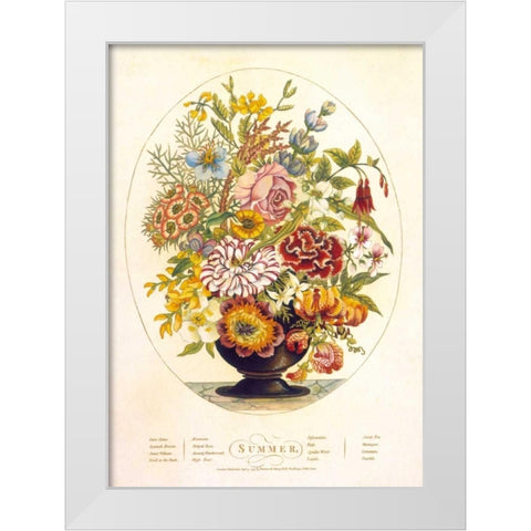 Summer White Modern Wood Framed Art Print by OBrien, Charles