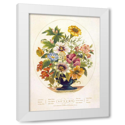 Autumn White Modern Wood Framed Art Print by OBrien, Charles