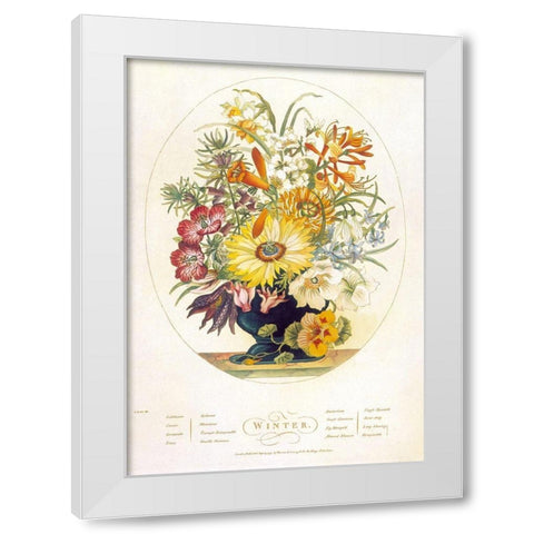 Winter White Modern Wood Framed Art Print by Obrien, Charles