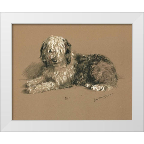 Sheepdog, Jill White Modern Wood Framed Art Print by Dawson, Lucy