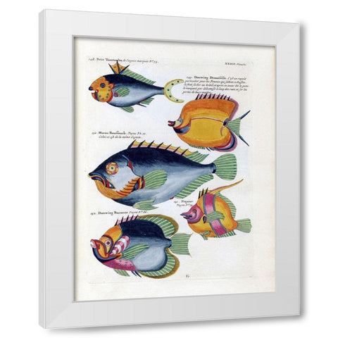 Petit Tompombo White Modern Wood Framed Art Print by Renard, Louis