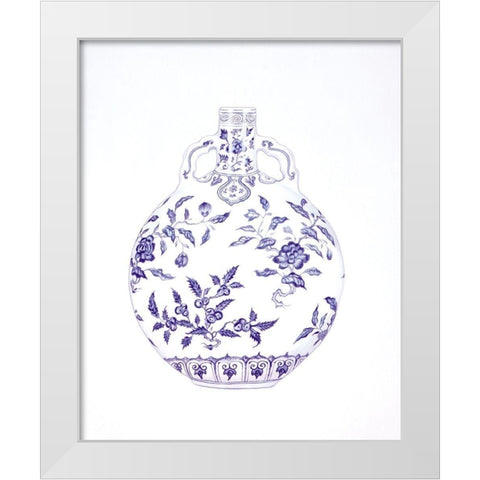 Flowering Moon Flask White Modern Wood Framed Art Print by Anderton, Caroline