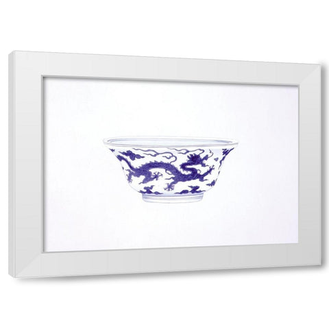 Dragon Bowl White Modern Wood Framed Art Print by Anderton, Caroline