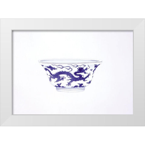 Dragon Bowl White Modern Wood Framed Art Print by Anderton, Caroline