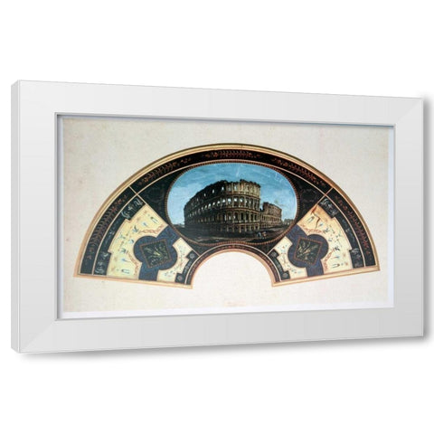 The Colosseum White Modern Wood Framed Art Print by Bigatti, Tommaso