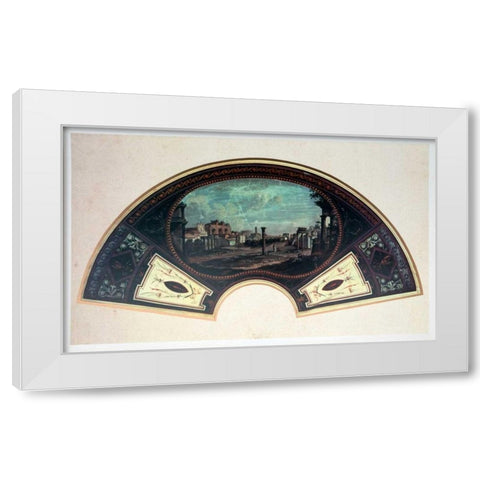 The Roman Forum White Modern Wood Framed Art Print by Bigatti, Tommaso