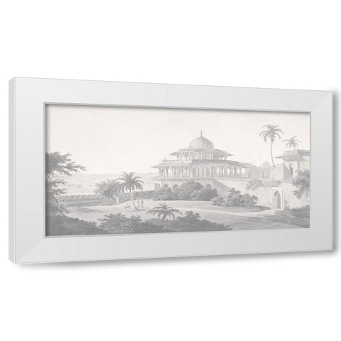 The Chalees Satoon, Sepia White Modern Wood Framed Art Print by Daniells, Thomas and Wm