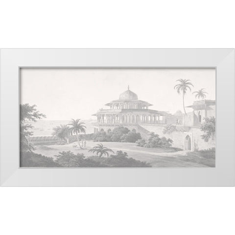 The Chalees Satoon, Sepia White Modern Wood Framed Art Print by Daniells, Thomas and Wm