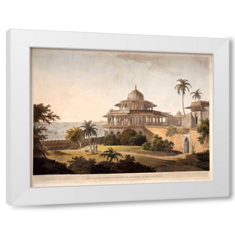 The Chalees Satoon White Modern Wood Framed Art Print by Daniells,Thomas and Wm