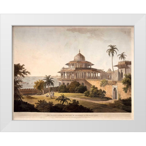 The Chalees Satoon White Modern Wood Framed Art Print by Daniells,Thomas and Wm