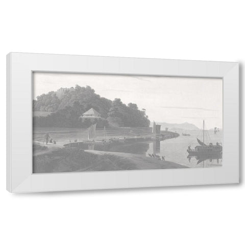 Siccra Gulley White Modern Wood Framed Art Print by Daniells, Thomas and Wm