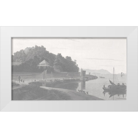 Siccra Gulley White Modern Wood Framed Art Print by Daniells, Thomas and Wm