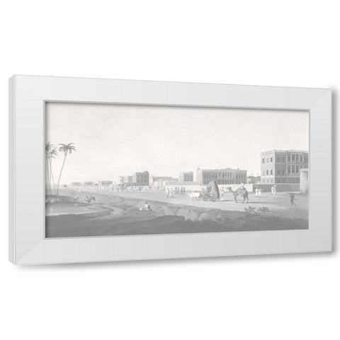 Calcutta White Modern Wood Framed Art Print by Daniells, Thomas and Wm