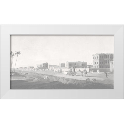 Calcutta White Modern Wood Framed Art Print by Daniells, Thomas and Wm