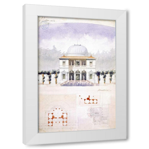 Art Conservatory White Modern Wood Framed Art Print by Postolle, Victor