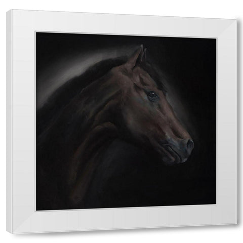 SOLITUDE White Modern Wood Framed Art Print by Atelier B Art Studio