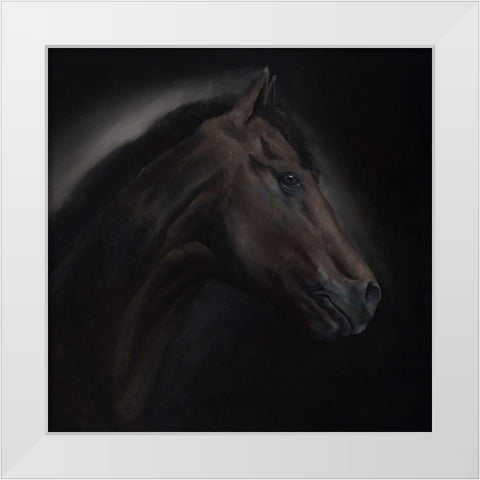 SOLITUDE White Modern Wood Framed Art Print by Atelier B Art Studio