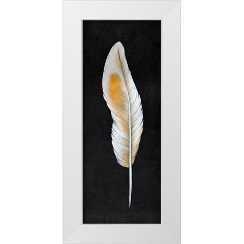 FEATHER White Modern Wood Framed Art Print by Atelier B Art Studio