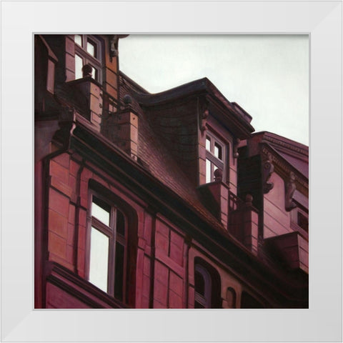 ARCHITECTURAL BUILDING White Modern Wood Framed Art Print by Atelier B Art Studio