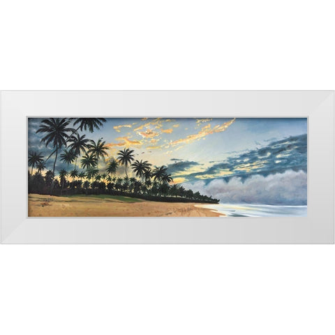 TROPICAL SUMMER MOMENTS White Modern Wood Framed Art Print by Atelier B Art Studio