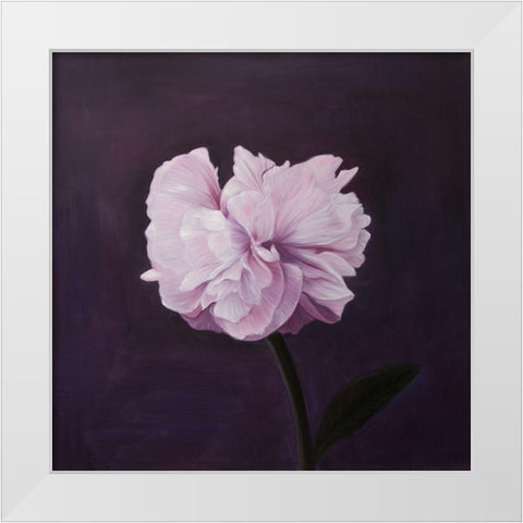 BEAUTIFUL PINK FLOWER White Modern Wood Framed Art Print by Atelier B Art Studio