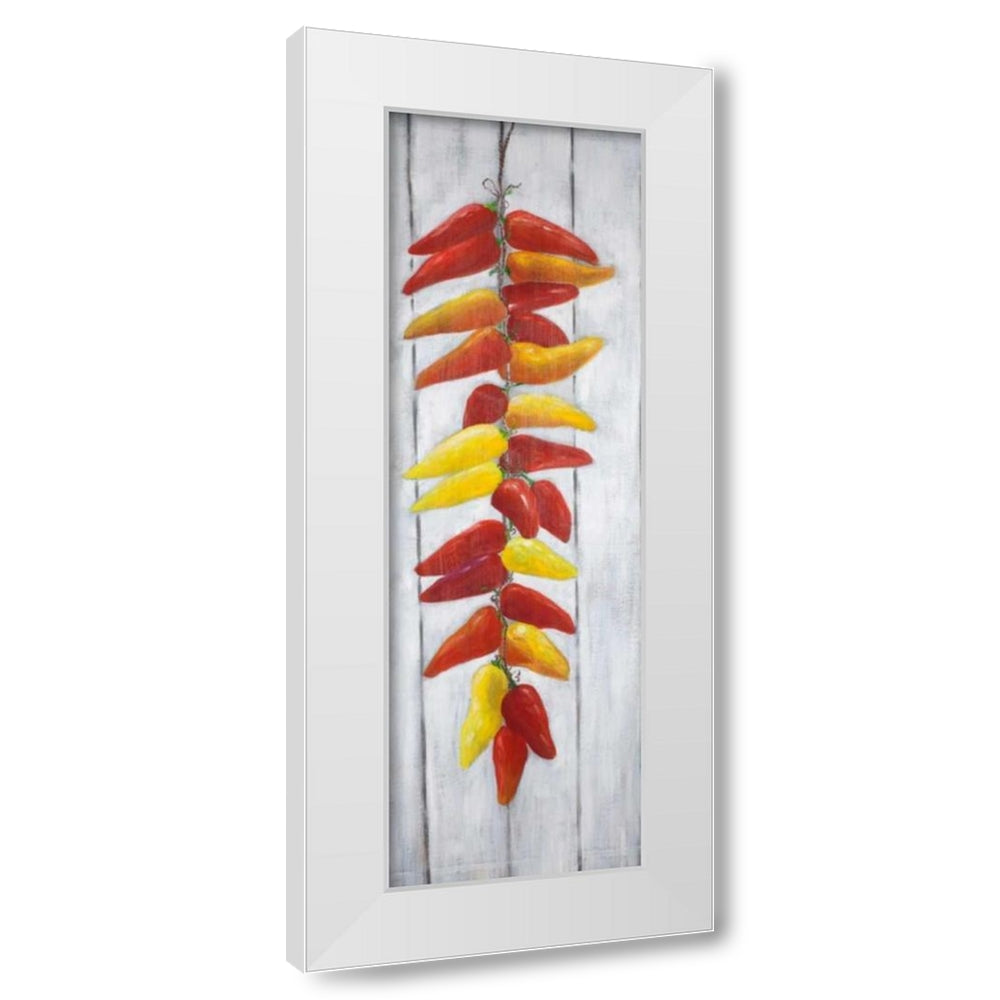 Rope of Peppers with Wood Background by Atelier B Art Studio – frametowall