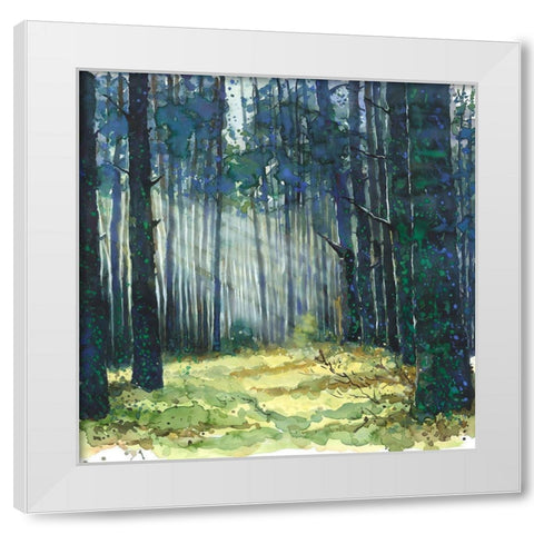 GLOW White Modern Wood Framed Art Print by Atelier B Art Studio