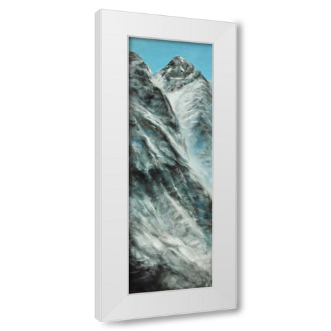 Mountains of Lhotse Wall on the Nepal Side White Modern Wood Framed Art Print by Atelier B Art Studio