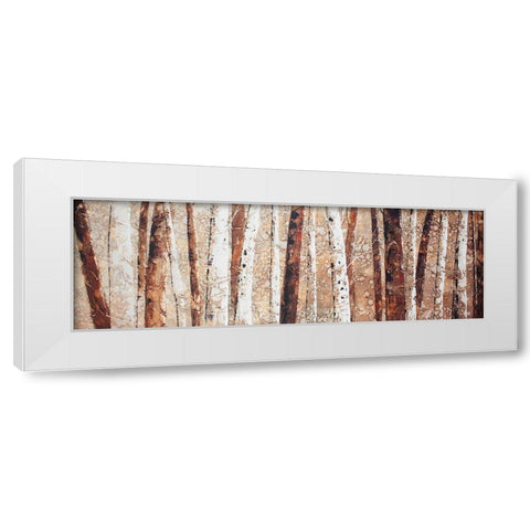 PAINT SPLASH FOREST White Modern Wood Framed Art Print by Atelier B Art Studio