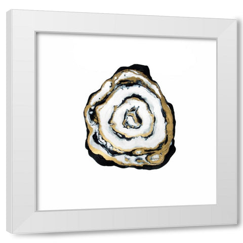 GOLDEN AGATE White Modern Wood Framed Art Print by Atelier B Art Studio