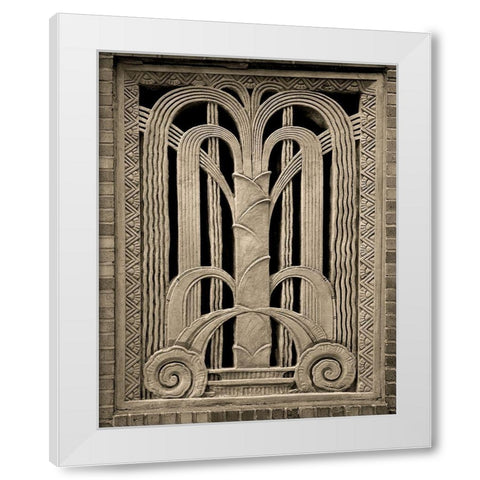 Architectural Detail No. 20 White Modern Wood Framed Art Print by Fisch, Ellen