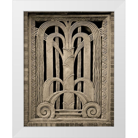 Architectural Detail No. 20 White Modern Wood Framed Art Print by Fisch, Ellen