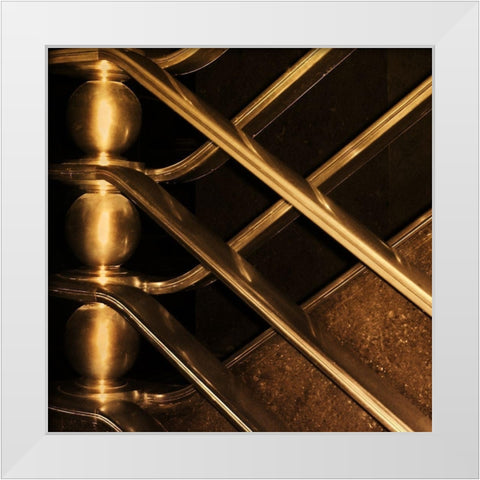 Architectural Detail No. 68 White Modern Wood Framed Art Print by Fisch, Ellen