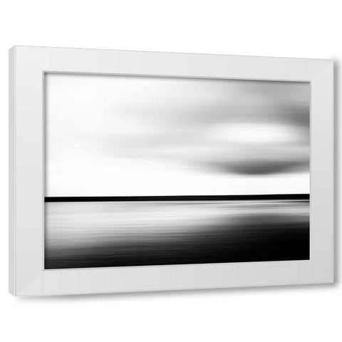 Minimal Landscape  White Modern Wood Framed Art Print by Loginov, N.
