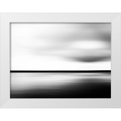 Minimal Landscape  White Modern Wood Framed Art Print by Loginov, N.