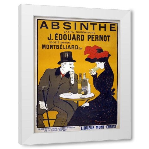 Absinthe Pernod White Modern Wood Framed Art Print by Cappiello, Leonetto